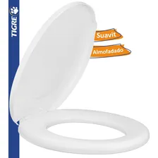 Assento Sanitário Tigre Almofadado Universal Oval Branco Foto  mini 1