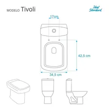 Assento Sanitário Tivoli Cinza Claro P/ Louça Ideal Standard Foto mini 3