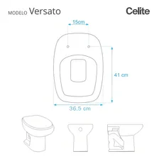 Assento Sanitário Versato Pergamon Para Louça Celite Foto mini 3