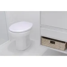 Assento Tampa Para Vaso Sanitário Almofada Convencional Oval Branco Astra TAJ/AS Foto mini 4