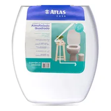 Assento Tampa Sanitário Quadrado Almofadado Atlas Primafer Cor Branco Foto  mini 1