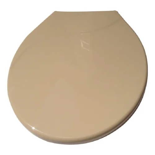 Assento Tampa Vaso Sanitário Universal Oval Creme Foto 1