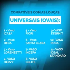 Assento Tampa Vaso Sanitário Universal Oval Creme Tupan Foto mini 4