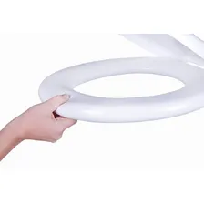 Assento Tampo Vaso Sanitário Modelo Vogue Plus Deca Creme Almofadado Astra Cor Bege Foto mini 2