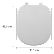 Assento Tampo Vaso Sanitário Modelo Vogue Plus Deca Creme Almofadado Astra Cor Bege Foto mini 4