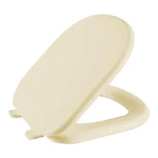 Assento Tampo Vaso Sanitário Modelo Vogue Plus Deca Creme Almofadado Astra Cor Bege Foto mini 1