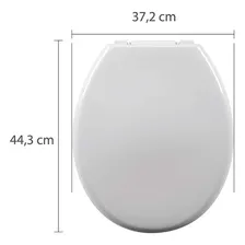 Assento Vaso Sanitario Almofadado Perfumado Oval Astra Cor Branco Foto mini 3