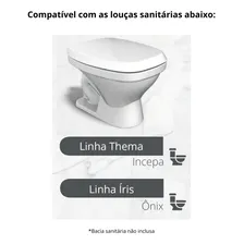 Assento Vaso Sanitário Modelo Durín Thema Verde Água Almofadado Foto mini 4