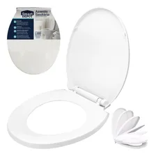 Assento Vaso Sanitário Tampa Privada Oval Convencional Cor Branco Foto  mini 1