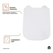Assento Vaso Sanitário Termofixo Soft Close Peridoto Branco Foto mini  3