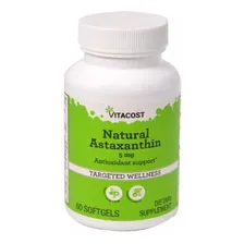 Astaxantina Natural 5mg 60 Softgels Vitacost Foto mini 1