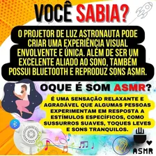 Astronauta Projetor Luz Noturna Galax Com Som E Bluetooth Foto mini 4
