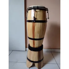 Atabaque Madeira Tarraxa 70 Cm Salles (com Suporte) Foto mini  2