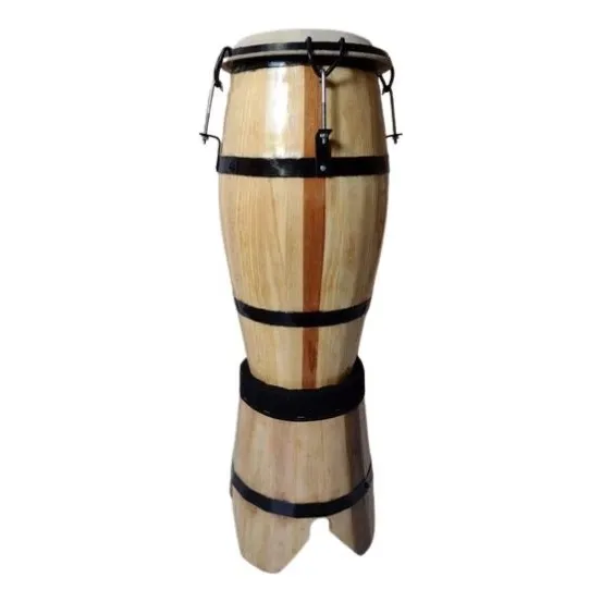 Atabaque Madeira Tarraxa 70 Cm Salles (com Suporte) Foto 1