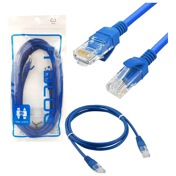 Atacado 10 Cabos De Rede Patch Cord Rj45 Cat5e 1.5m Le-301 Foto 1