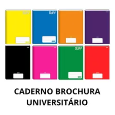 Atacado 10 Cadernos Brochura Universitário Capa Dura 96 Fls Cor Rosa Foto mini  3