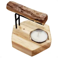 Atacado 12 Incensarios Palo Santo Fabricante Pinus Hexa Cor Natural Encerado Hexa 12 Foto mini  3