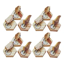 Atacado 12 Incensarios Palo Santo Fabricante Pinus Hexa Cor Natural Encerado Hexa 12 Foto mini 4