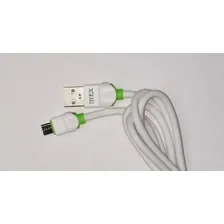 Atacado 20pç Cabo Usb Celular V8 Android Turbo Rápido 3.4 Cor Branco Foto mini 1