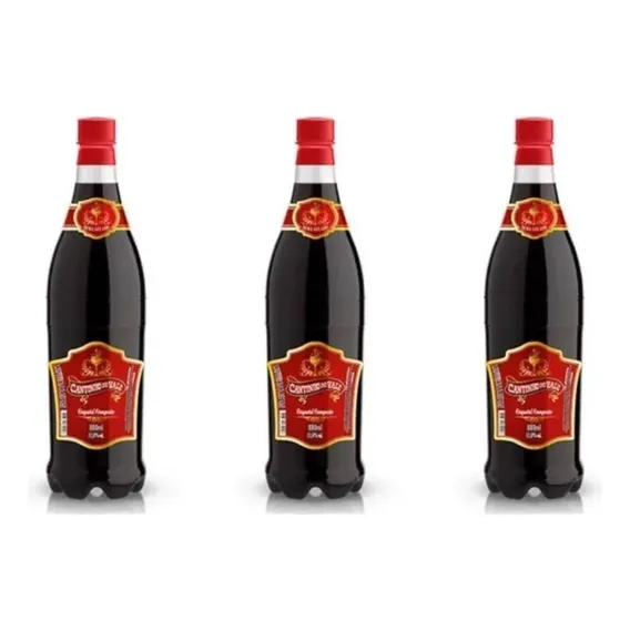 Atacado C/3 Vinho Cantinho Do Vale Tinto Suave 880ml Foto 1