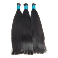 Atacadão do Cabelo Cabelo Humano Liso Natural 70 cm 100 g Cor Castanho Foto mini 3
