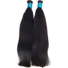 Atacadão do Cabelo Cabelo Humano Liso Natural 70 cm 100 g Cor Castanho Foto mini 2