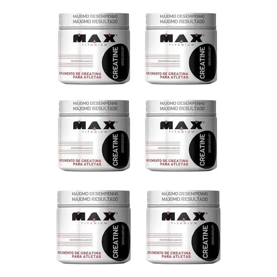 Atacado - Kit 6x Creatina - 300g - Max Titanium Foto 1