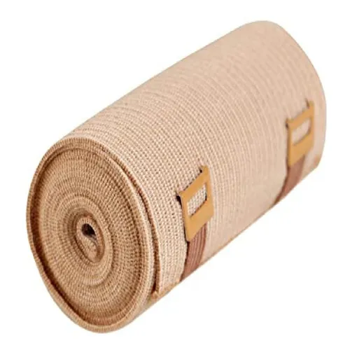 Atadura Bandagem Elástica Compressiva 10cm X 3m Bege Foto 1