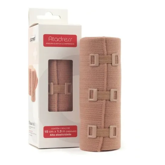 Atadura Élastica & Compressiva 15cmx1,3m - Alta Elasticidade Foto 1