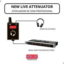 Atenuador De Som Profissional New Live - Atenuator Cor Preto Foto mini 2