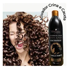 Ativador De Cachos Crina E Cauda Cabelo Forte 500ml Maycrene Foto mini 3