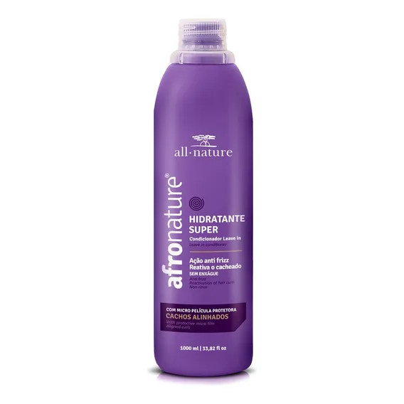 Ativador De Cachos Hidratante Super Afro All Nature 1000ml Foto 1