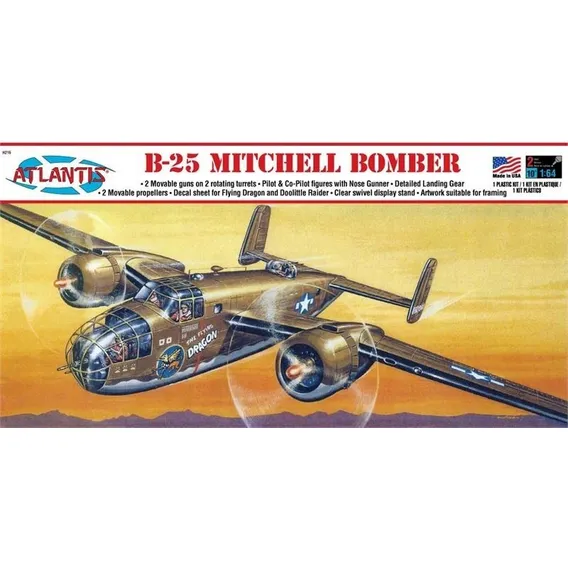 Atlantis H216 B-25 Mitchell Bomber 1:64 Foto 1