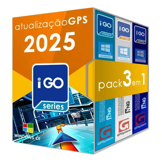Atualização Gpsystem 3 Navegadores iGO Navigation Amigo Primo con Suporte Foto 1