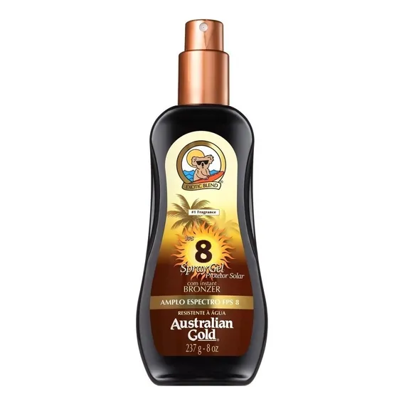 Australian Gold 8 Protetor Bronzeador Spray Gel 237ml Foto 1