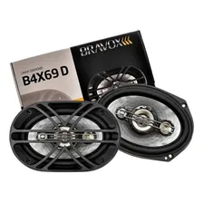 Auto Falante 6x9 300w (150+150) Rms Bravox B4x 69d 4 Ohms Cor Preto Foto mini 1
