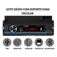 Auto Radio Bt Com Suporte De Celular App Conect Tipo Pioneer Foto mini 4