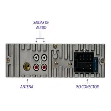 Auto Rádio Para Carro Bt Fm Aceita Controle Distancia 4 Rca Foto mini 4