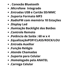 Auto Radio Som Automotivo Bluetooth Carro usb mp3 Astra Foto mini 4
