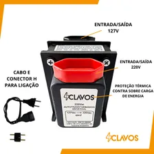 Auto Transformador 500va 110v P/ 220v 220v P/ 110v Conversor Energia Clavos Foto mini 2
