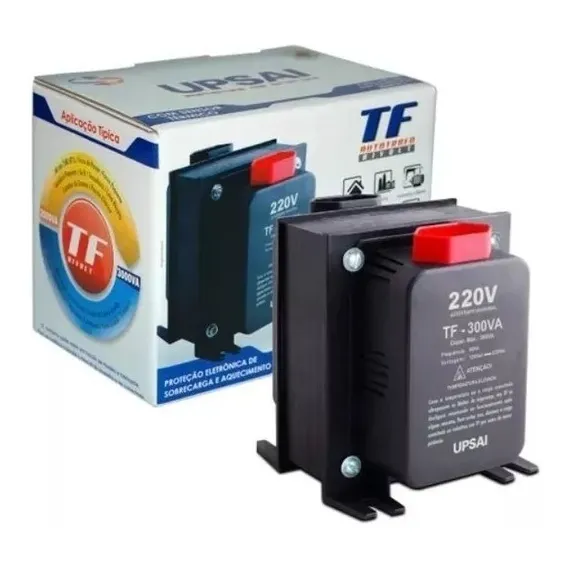 Auto Transformador Conversor Voltagem 300va Upsai 110v 220v Foto 1
