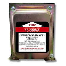 Auto Transformador De Força 10000va Bivolt - Kitec Foto mini 1