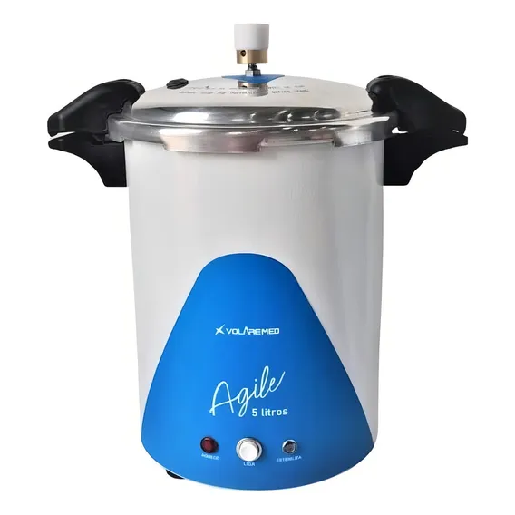 Autoclave Analógica 05 Litros Azul 110v Anvisa - Volaremed Foto 1