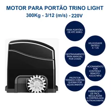 Automatizador De Portao Motor Agl Trino 220V 3m Cremalheira Foto mini  2