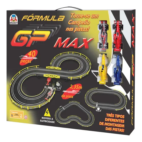 Autorama Elétrico Pista Corrida Formula Gp Max Braskit Foto 1