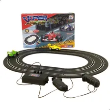 Autorama Pista Circuito Oval 2 Carrinhos Brinquedo Formula 1 Foto  mini 1