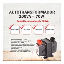 Autotransformador 100va/70w Bivolt Tomada Tripolar 10a Foto mini 4