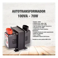 Autotransformador 100va/70w Bivolt Tomada Tripolar 10a Foto mini 3