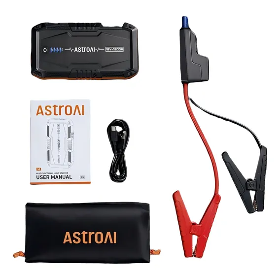 Auxiliar Partida Bomba Infladora Portatil Auxiliar Partida 1500mAh Power Bank Energia móvel multifuncional Mini compressor ar portatil bomba de inflação portátil com luz de emergência Foto 1