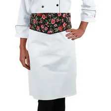Avental Cintura Para Chef Cozinha Rosas Alpineias Wp Connect Foto mini 2